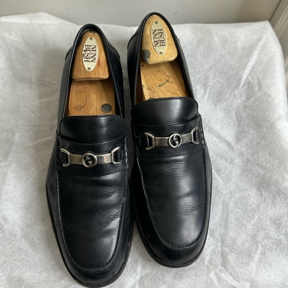 Gucci
Gucci Black Leather Interlocking G Penny Loafers Size 8 main image 6